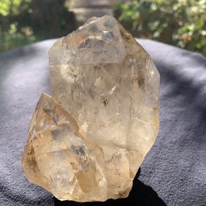 Quartz Crystal Point with Hematite Inclusions
