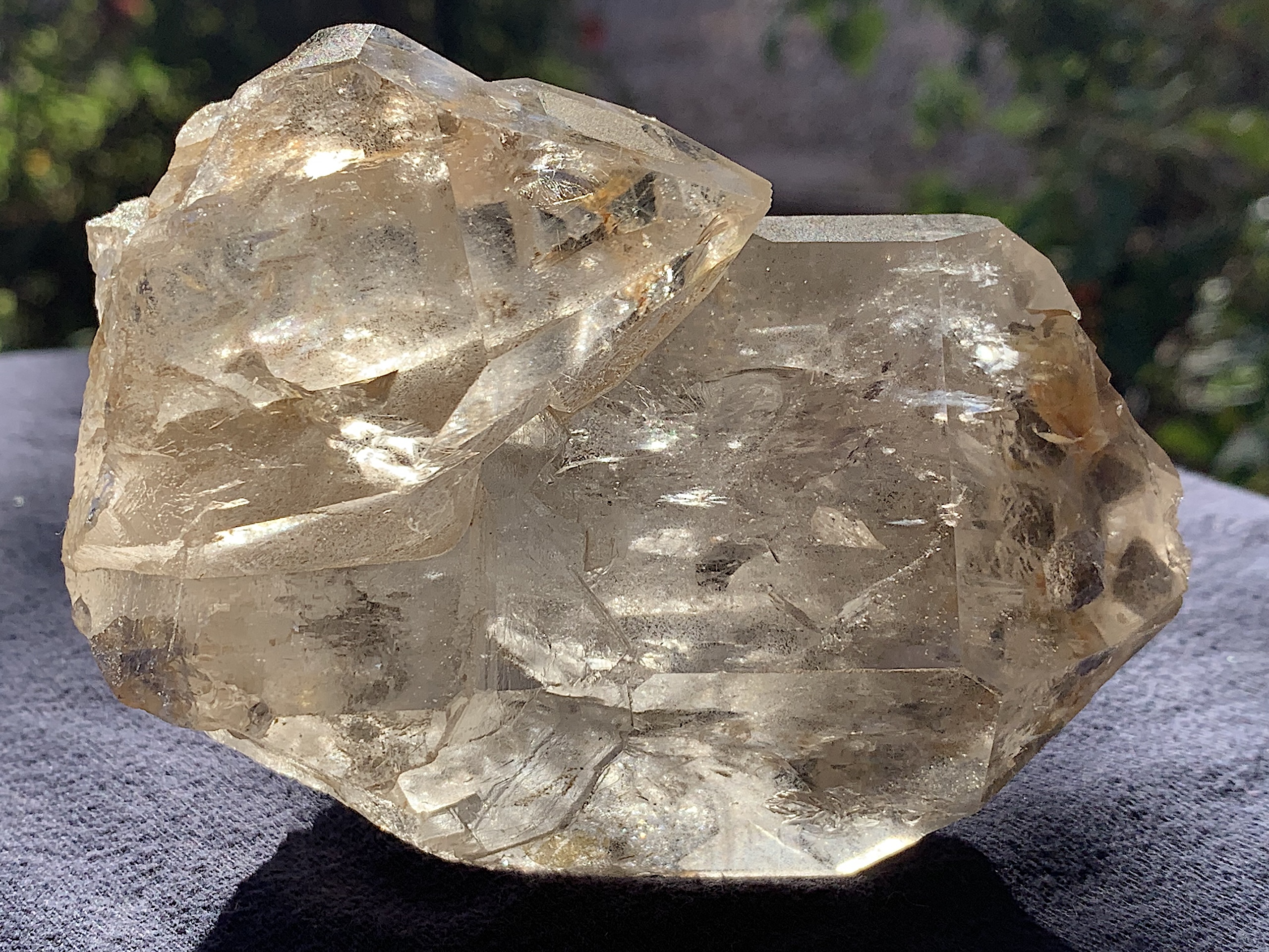 Quartz Crystal Point with Hematite Inclusions - Image 3