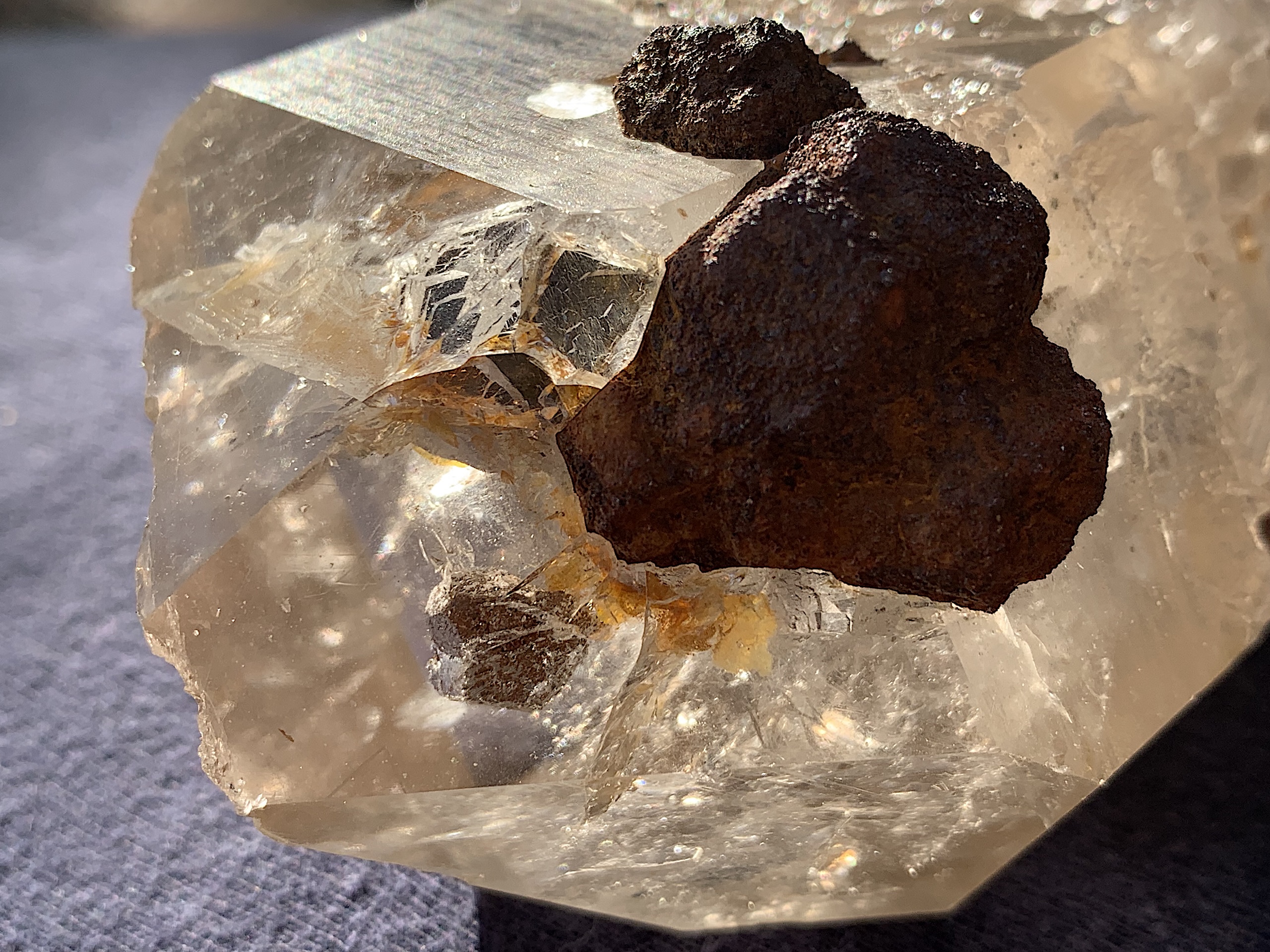 Quartz Crystal Point with Hematite Inclusions - Image 10