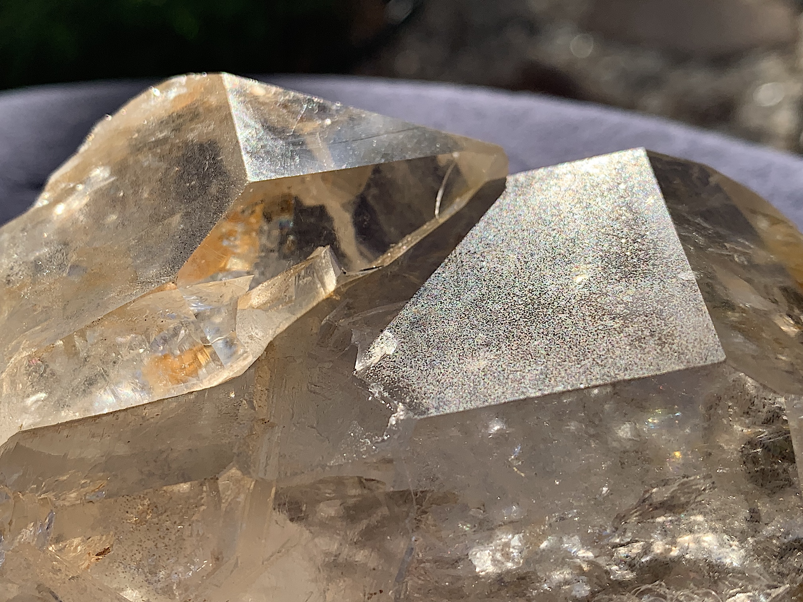 Quartz Crystal Point with Hematite Inclusions - Image 11