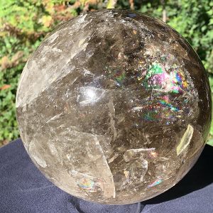 Large Rainbow Smoky Quartz Sphere