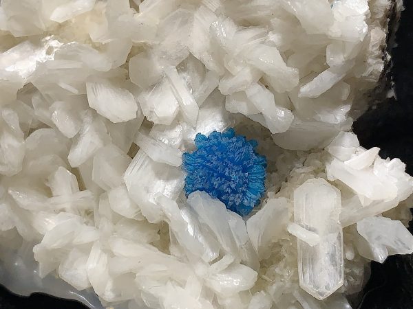 Cavansite on Stilbite Specimen - Image 4