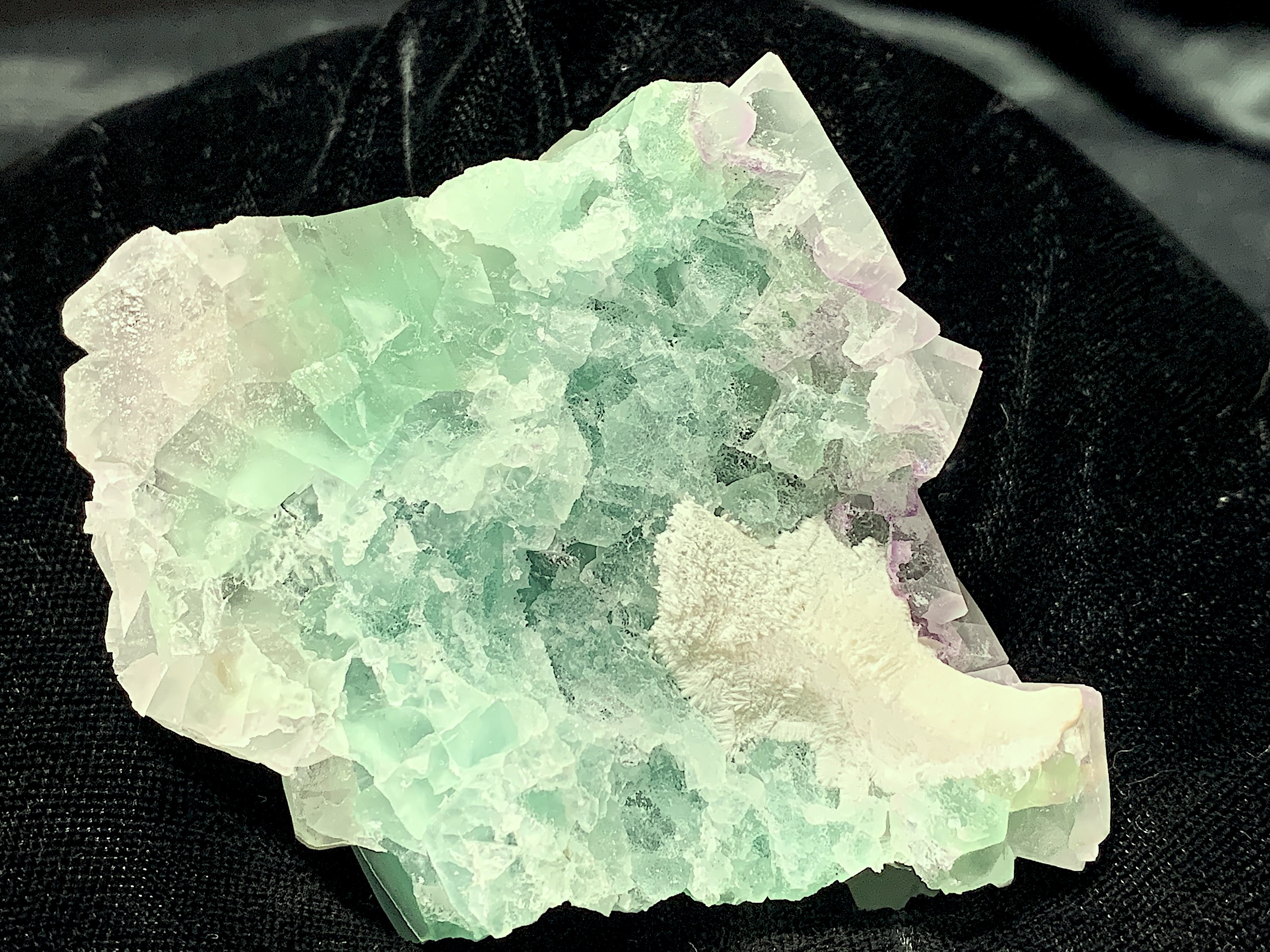 Octahedral Blue-Green Fluorite Cluster - Image 4