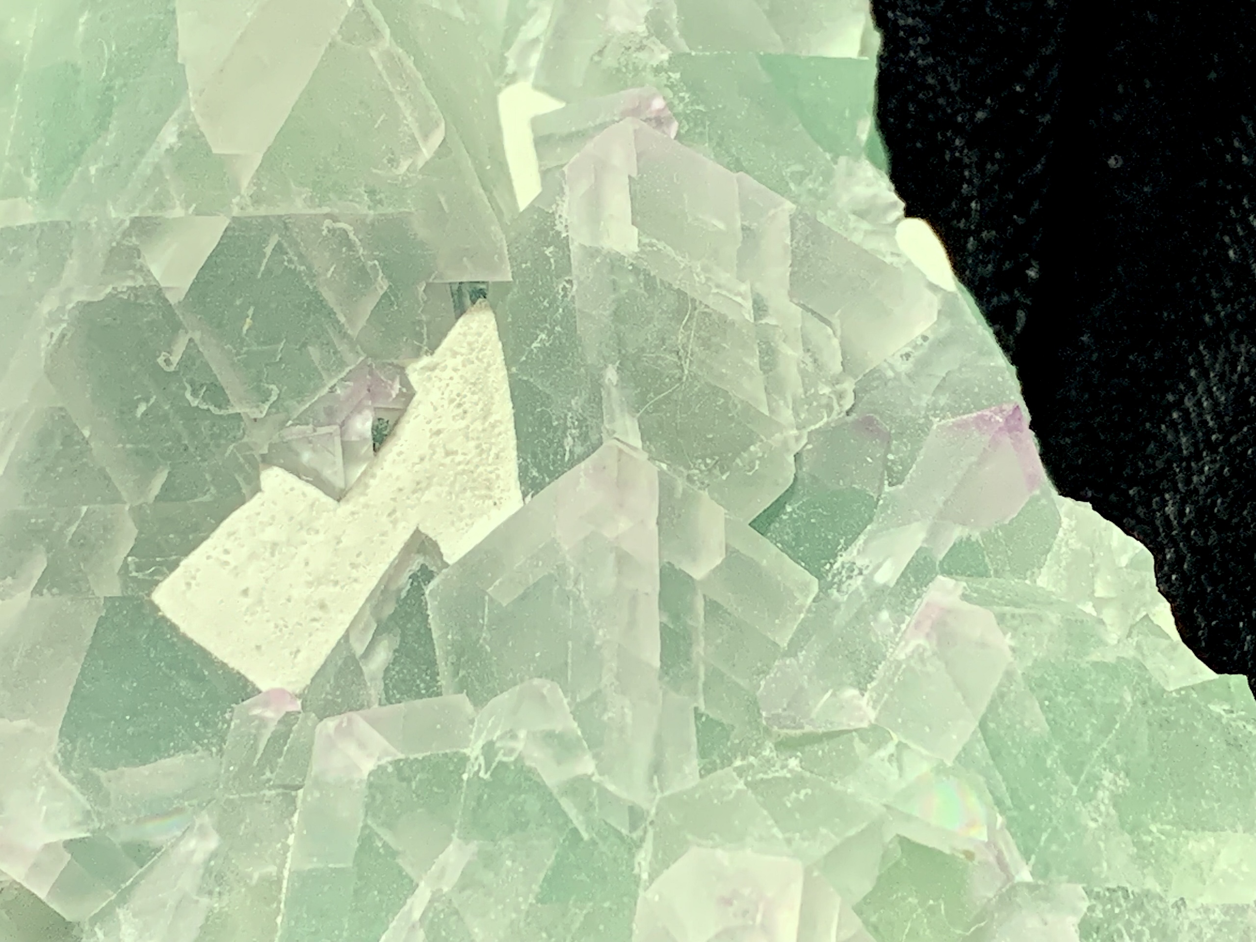 Octahedral Blue-Green Fluorite Cluster - Image 5