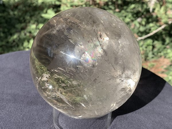 Light Smoky Phantom Rainbow Quartz Sphere - Image 2