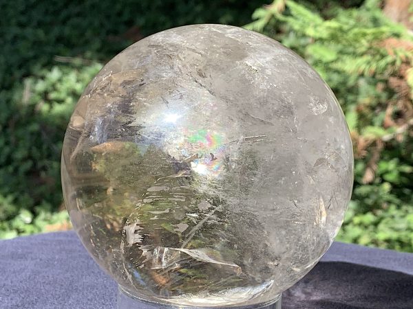 Light Smoky Phantom Rainbow Quartz Sphere - Image 3