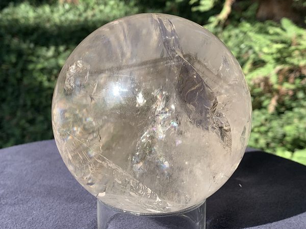 Light Smoky Phantom Rainbow Quartz Sphere - Image 4