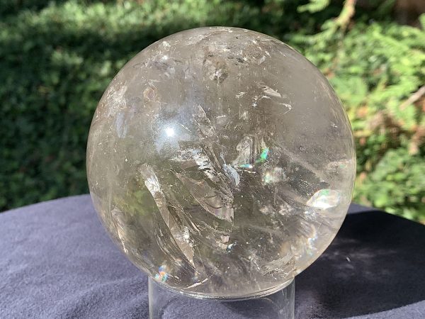 Light Smoky Phantom Rainbow Quartz Sphere - Image 5