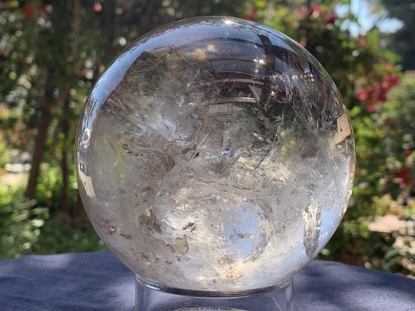 Light Smoky Phantom Rainbow Quartz Sphere - Image 6