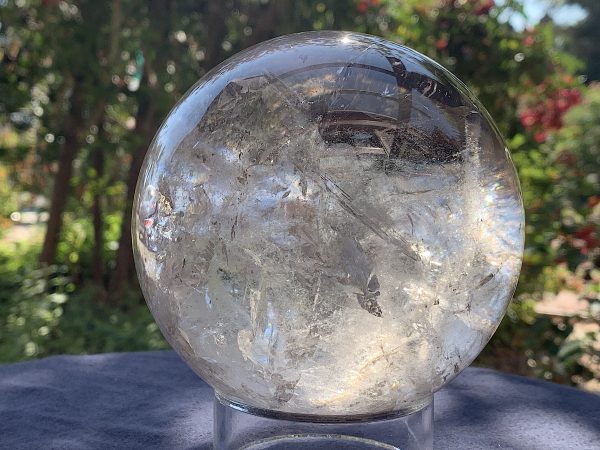Light Smoky Phantom Rainbow Quartz Sphere - Image 7