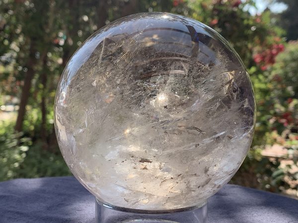Light Smoky Phantom Rainbow Quartz Sphere - Image 8