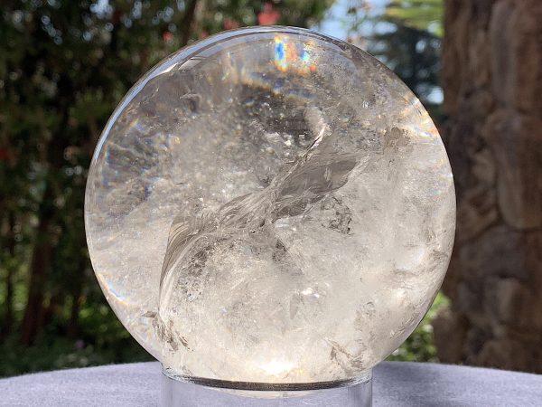 Light Smoky Phantom Rainbow Quartz Sphere - Image 10