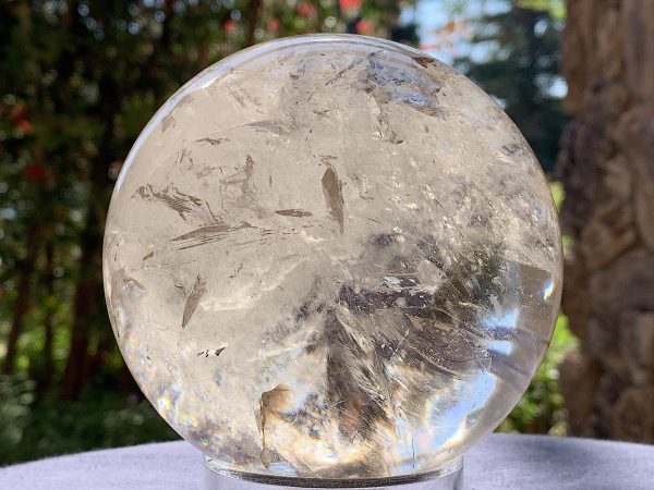 Light Smoky Phantom Rainbow Quartz Sphere - Image 11