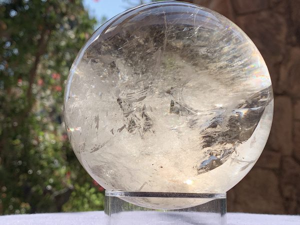 Light Smoky Phantom Rainbow Quartz Sphere - Image 12