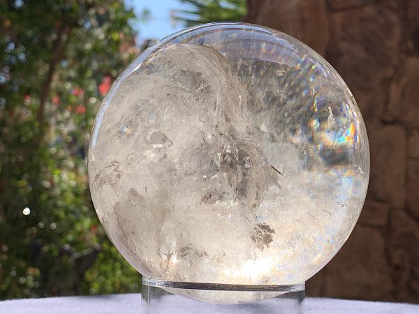 Light Smoky Phantom Rainbow Quartz Sphere - Image 13