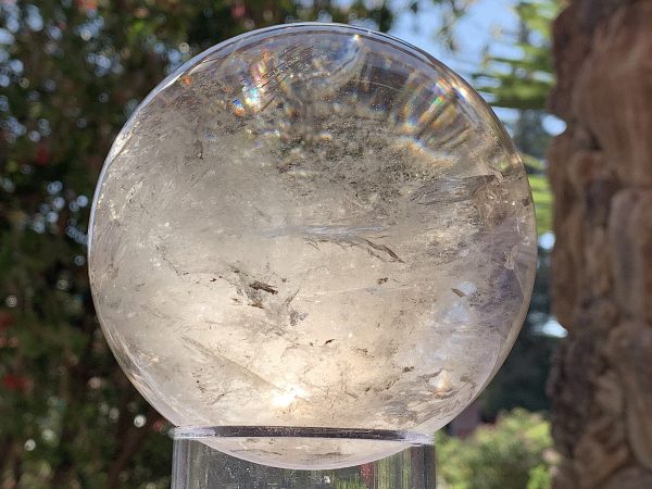 Light Smoky Phantom Rainbow Quartz Sphere - Image 14