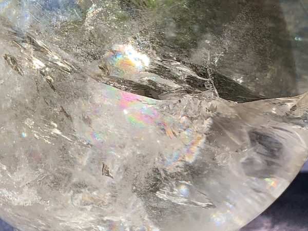 Light Smoky Phantom Rainbow Quartz Sphere - Image 17