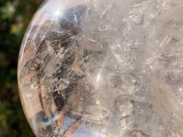 Light Smoky Phantom Rainbow Quartz Sphere - Image 18