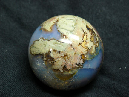 Oregon Thunder Egg Fire Opal Sphere - Crystal Ascension