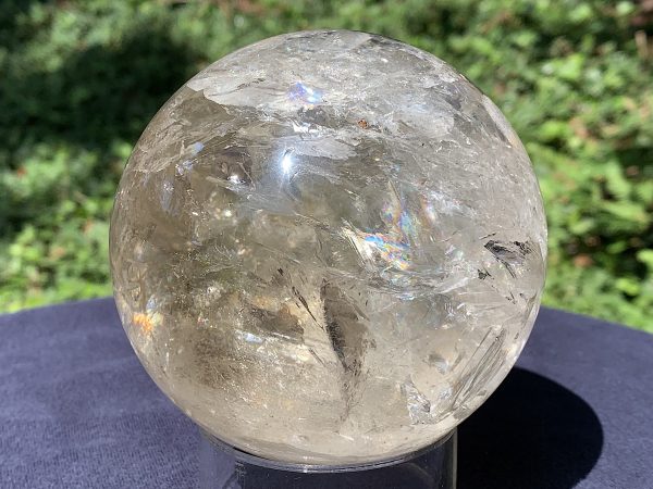 Brown Phantom Rainbow Citrine Quartz Sphere - Image 2