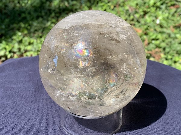 Brown Phantom Rainbow Citrine Quartz Sphere - Image 3
