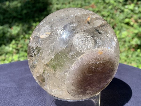 Brown Phantom Rainbow Citrine Quartz Sphere - Image 5