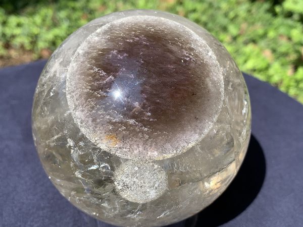Brown Phantom Rainbow Citrine Quartz Sphere - Image 7