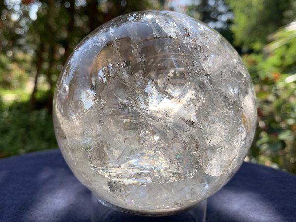 Brown Phantom Rainbow Citrine Quartz Sphere - Image 8