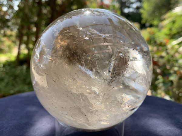 Brown Phantom Rainbow Citrine Quartz Sphere - Image 9