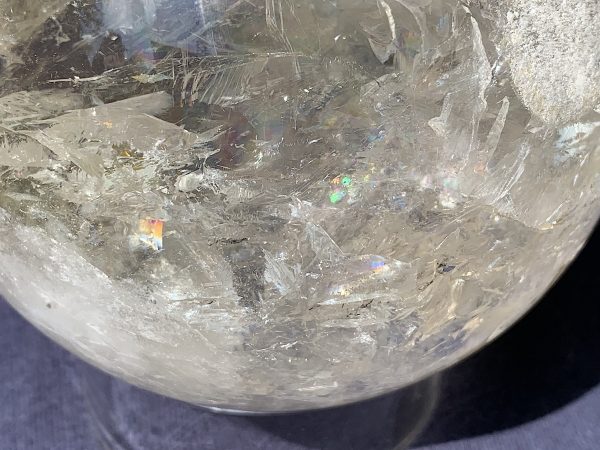 Brown Phantom Rainbow Citrine Quartz Sphere - Image 12