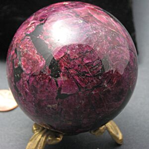Ruby-Colored Eudialyte Sphere
