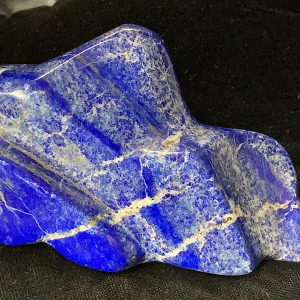 Polished Lapis Lazuli Freeform with Pyrite