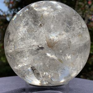 Rutilated Rainbow Quartz Sphere