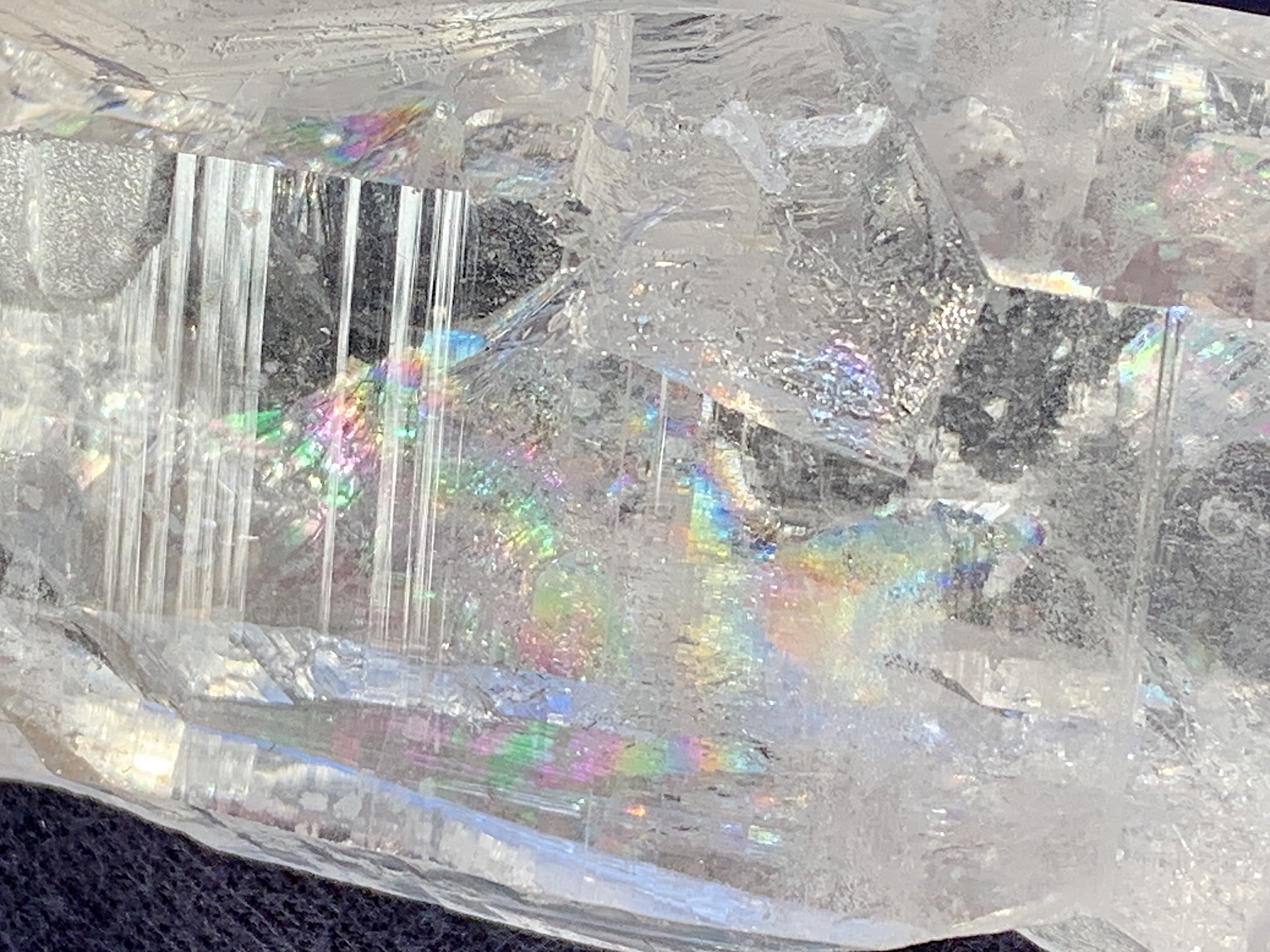 Unique Lemurian Seed Quartz Crystal with Rainbows/Twin - Image 2