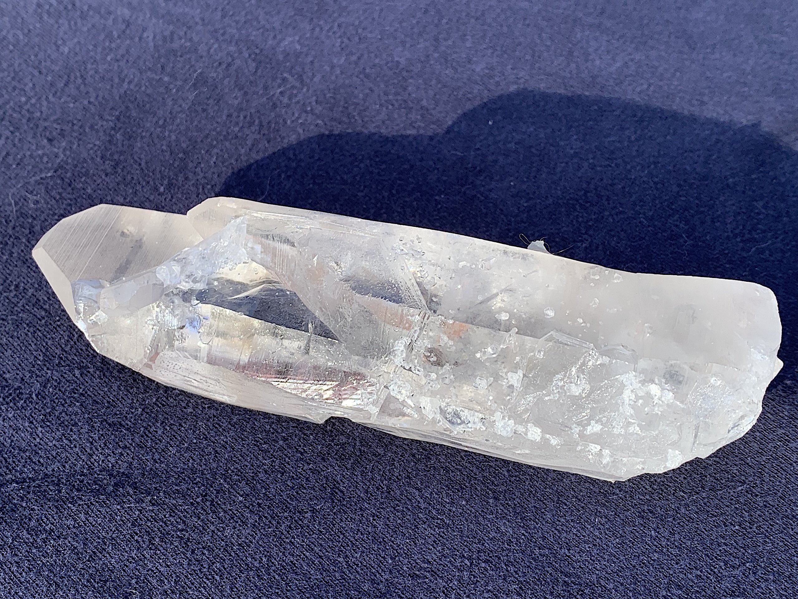 Unique Lemurian Seed Quartz Crystal with Rainbows/Twin - Image 4