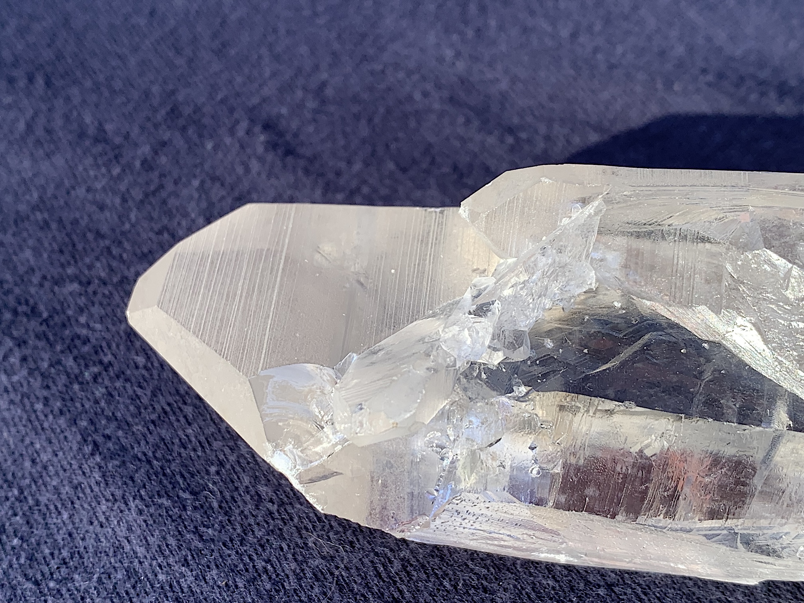 Unique Lemurian Seed Quartz Crystal with Rainbows/Twin - Image 9