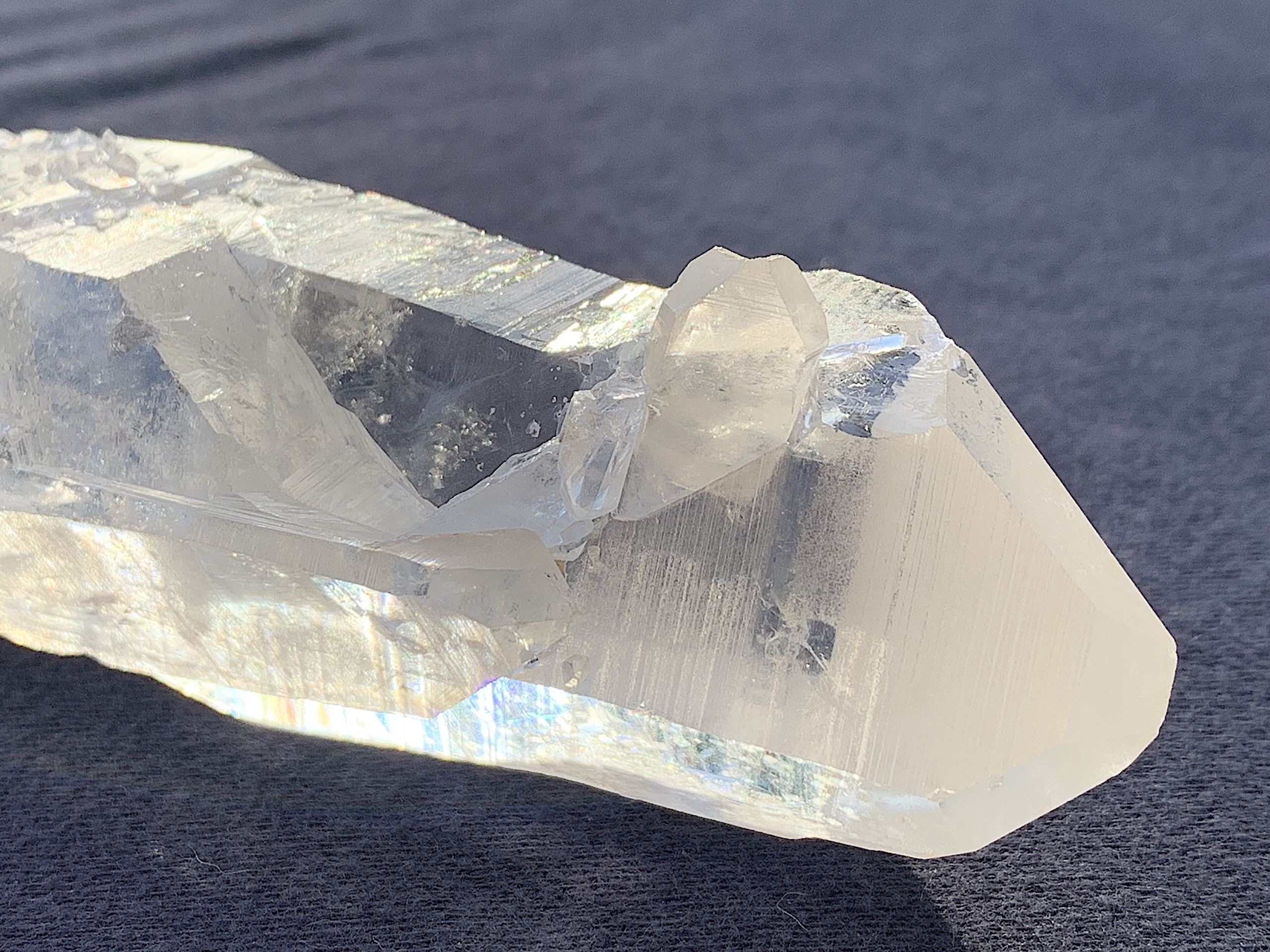 Unique Lemurian Seed Quartz Crystal with Rainbows/Twin - Image 12