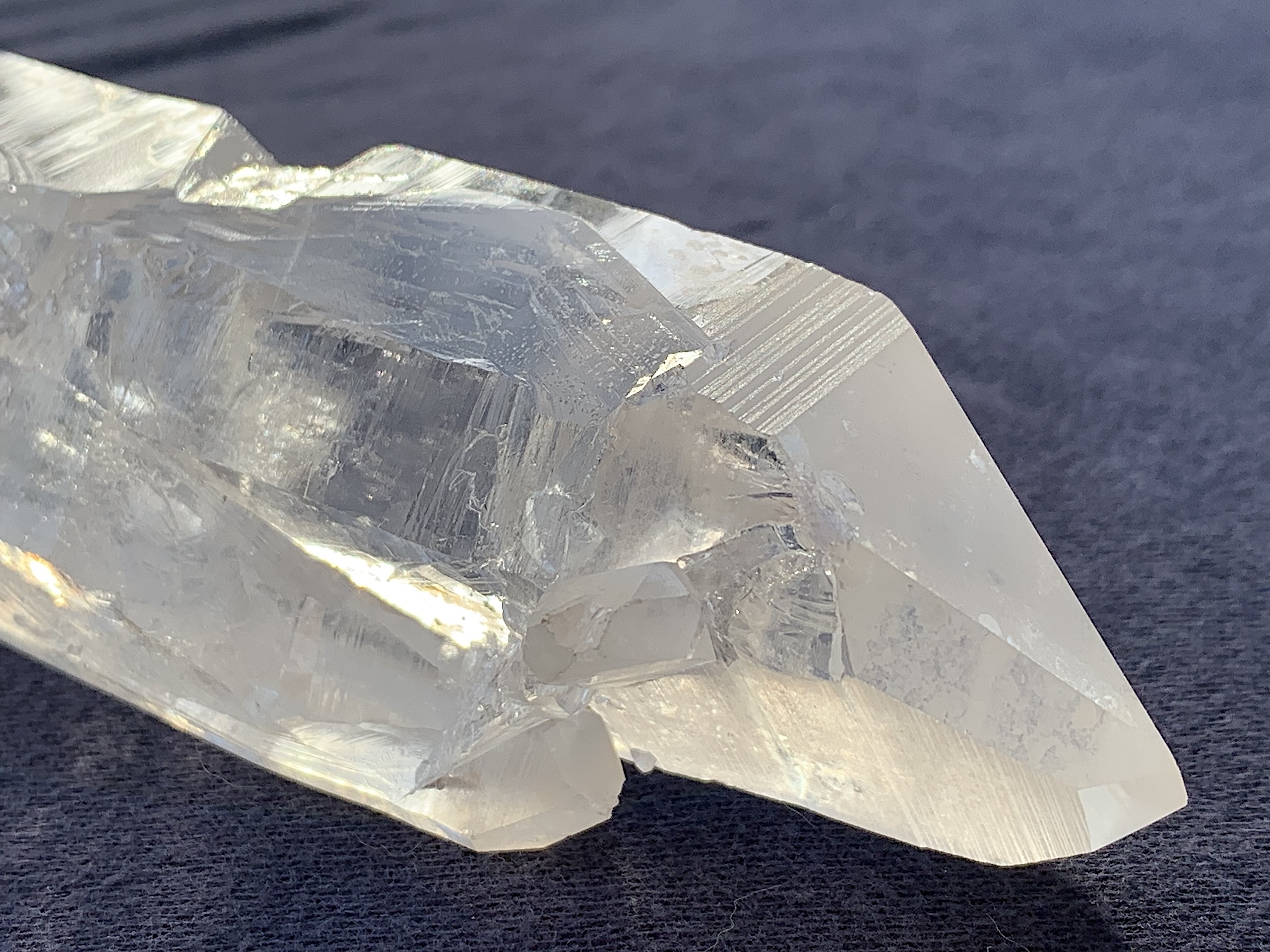 Unique Lemurian Seed Quartz Crystal with Rainbows/Twin - Image 13