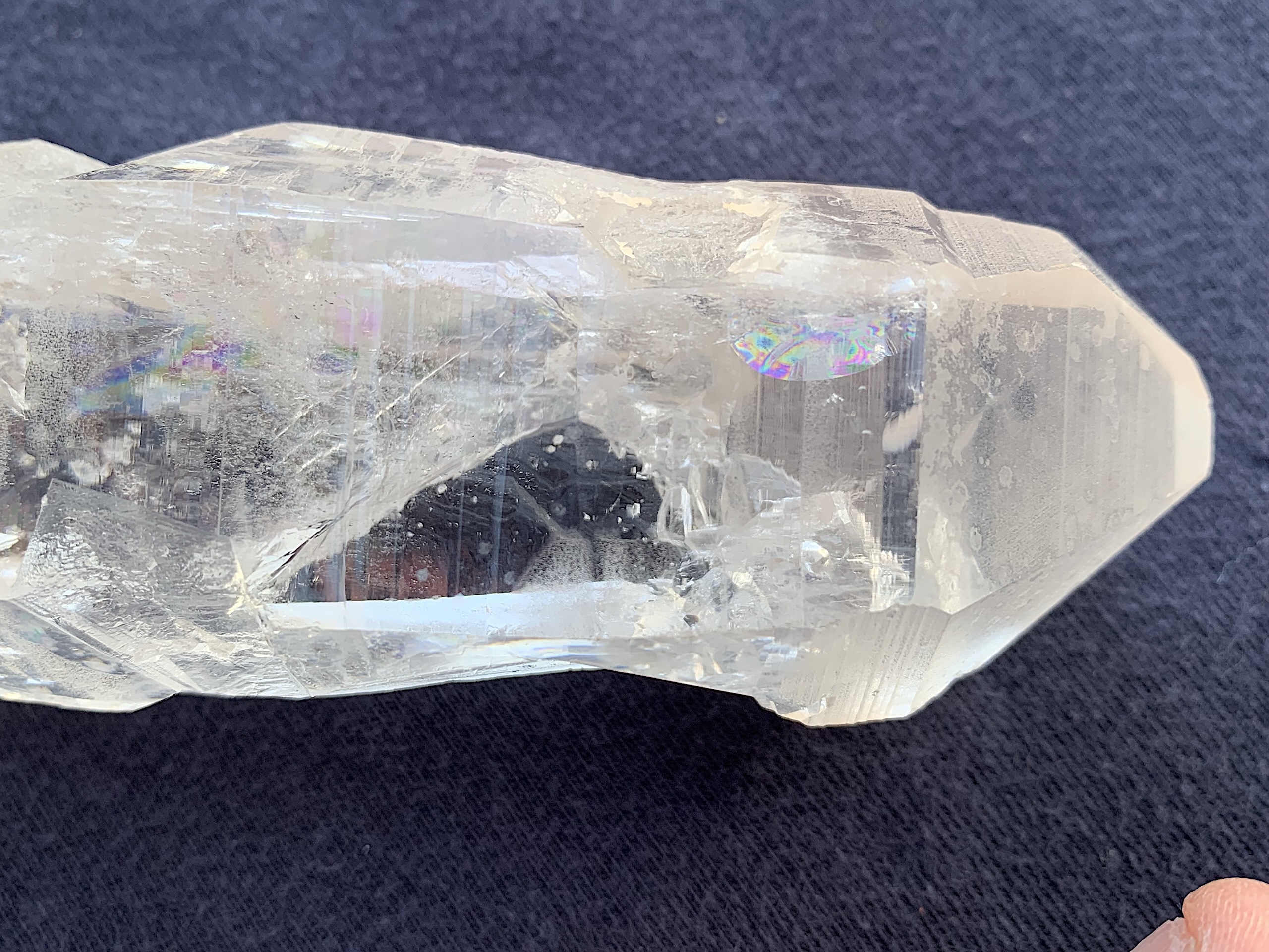 Unique Lemurian Seed Quartz Crystal with Rainbows/Twin - Image 14