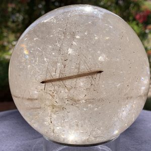 Rutilated Rainbow Quartz Sphere