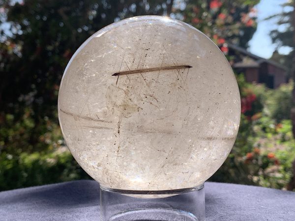 Rutilated Rainbow Quartz Sphere - Image 2
