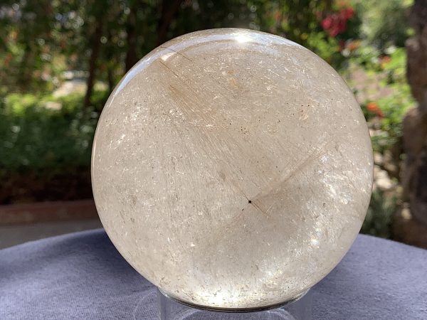 Rutilated Rainbow Quartz Sphere - Image 4