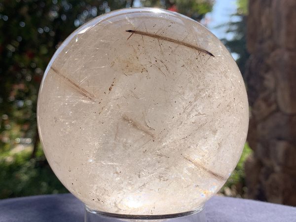 Rutilated Rainbow Quartz Sphere - Image 7