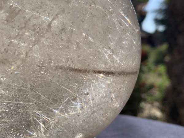 Rutilated Rainbow Quartz Sphere - Image 12