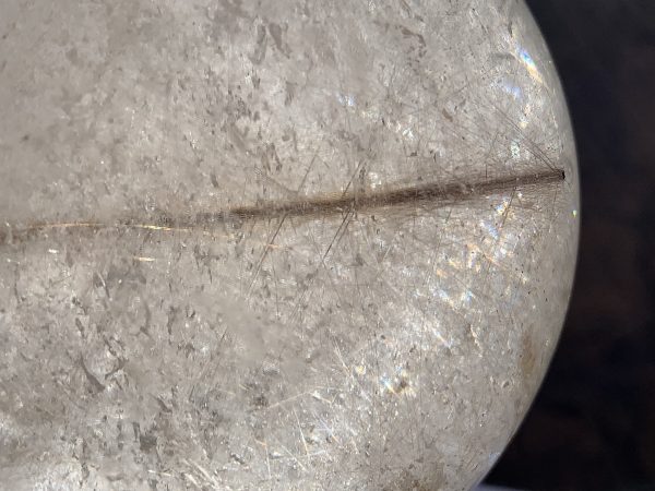 Rutilated Rainbow Quartz Sphere - Image 13
