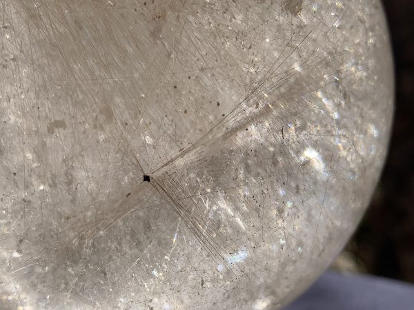 Rutilated Rainbow Quartz Sphere - Image 16