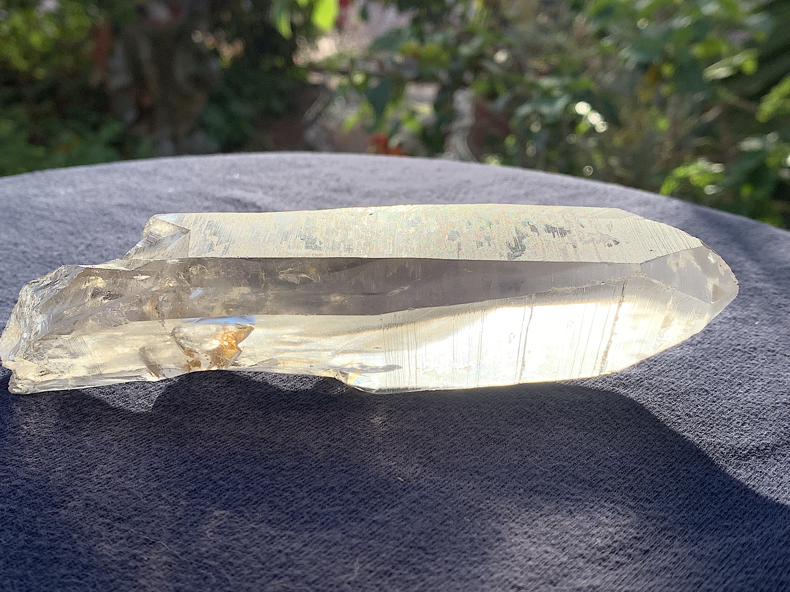 Smoky Lemurian Seed Quartz Crystal with Keyhole