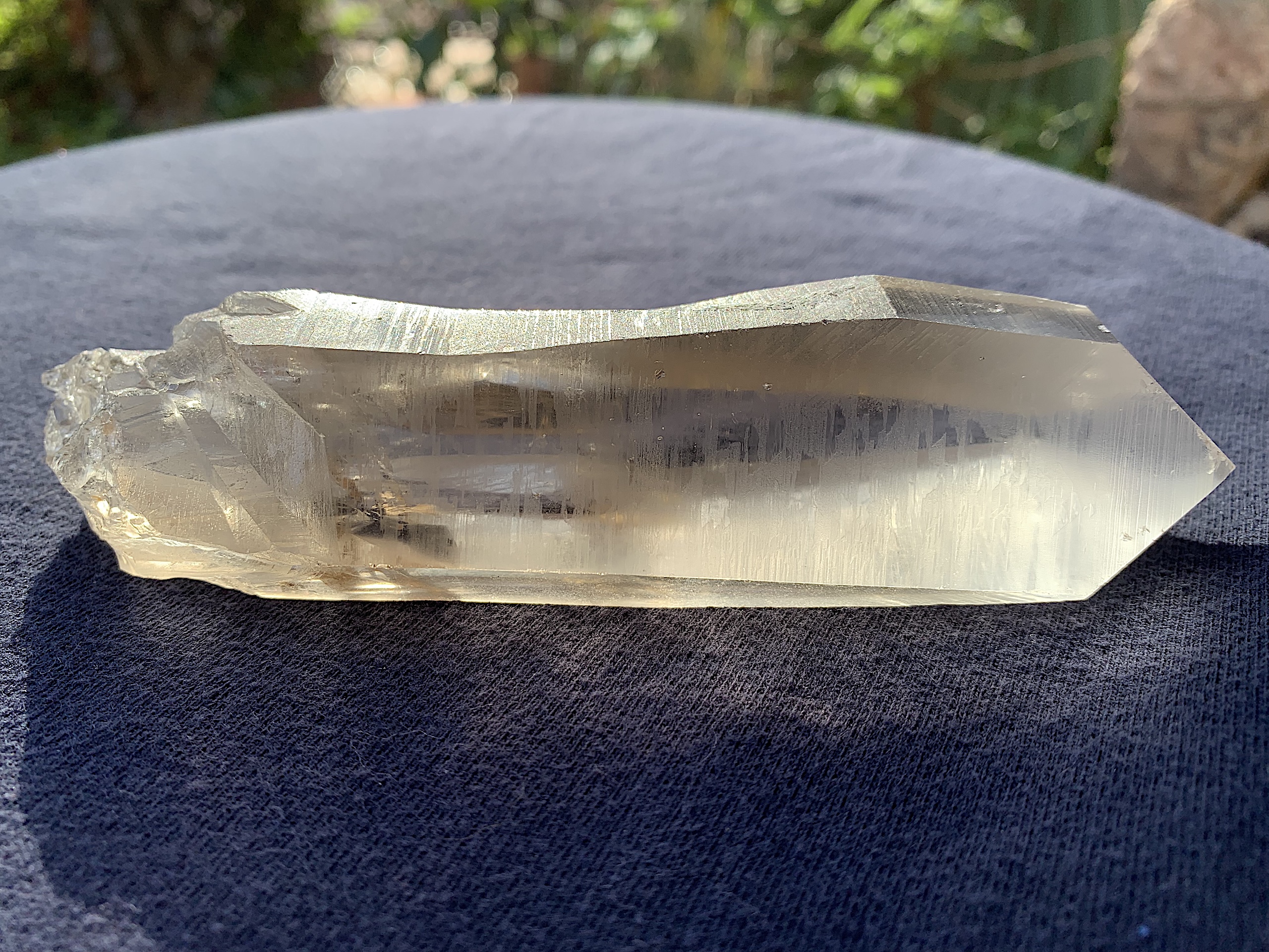 Smoky Lemurian Seed Quartz Crystal with Keyhole - Image 3