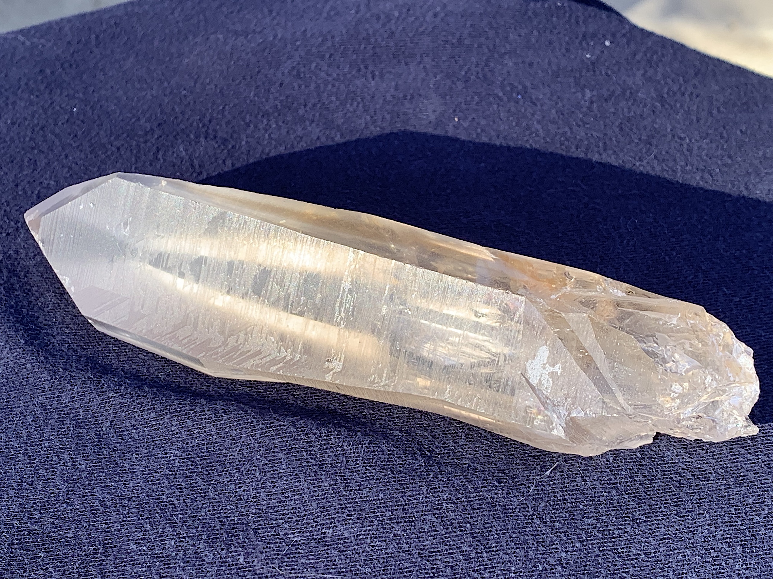 Smoky Lemurian Seed Quartz Crystal with Keyhole - Image 7