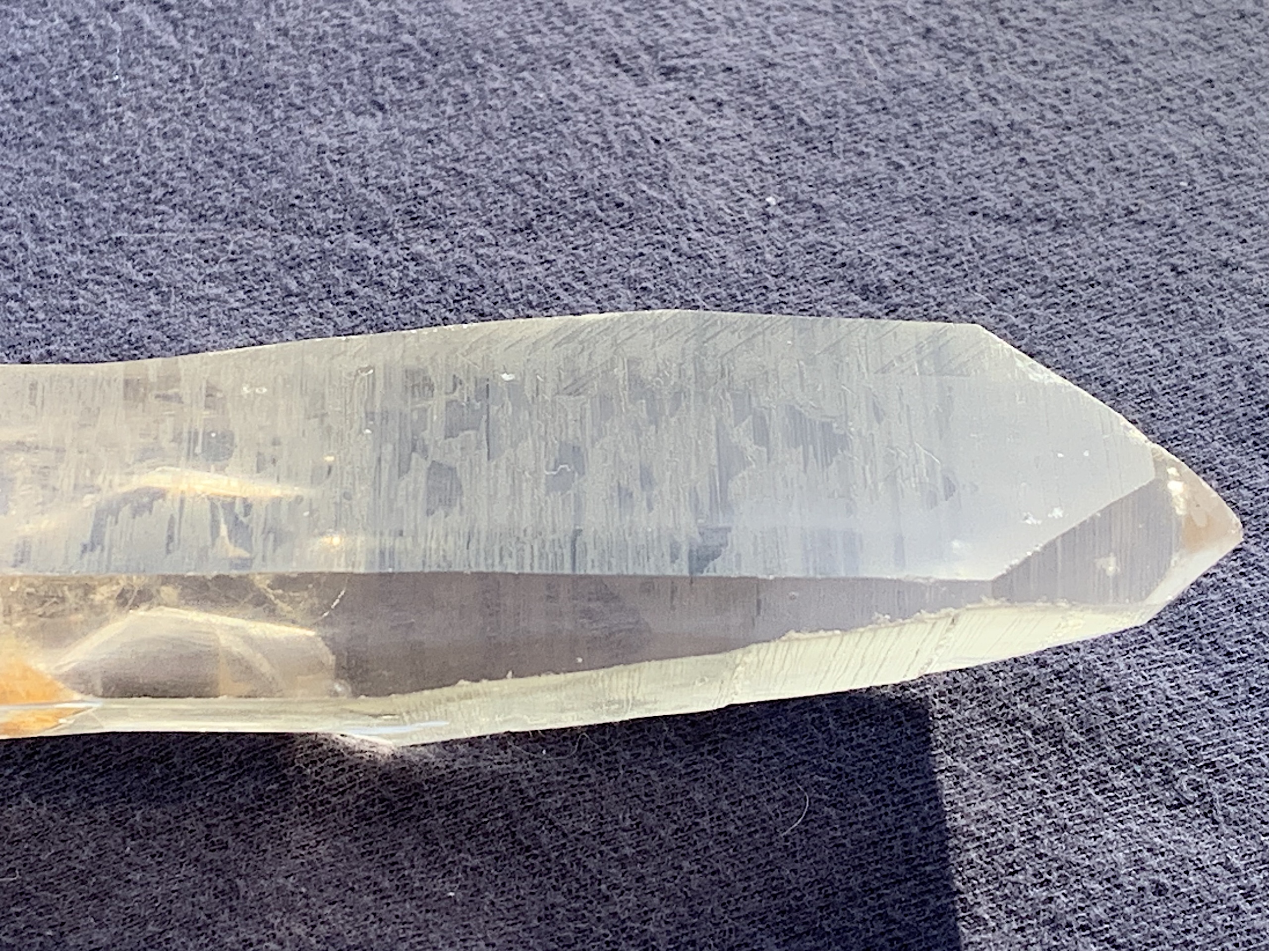 Smoky Lemurian Seed Quartz Crystal with Keyhole - Image 8